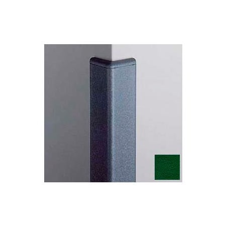 Pawling Surface Mounted Corner Guard 90Deg, 2'' Wings, 8'H W/ Caps, Hunter GRN CG-20-8-156